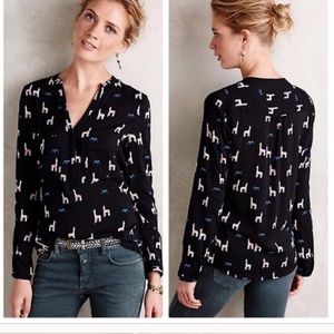 Anthropology Maeve Alpaca / Llama Top